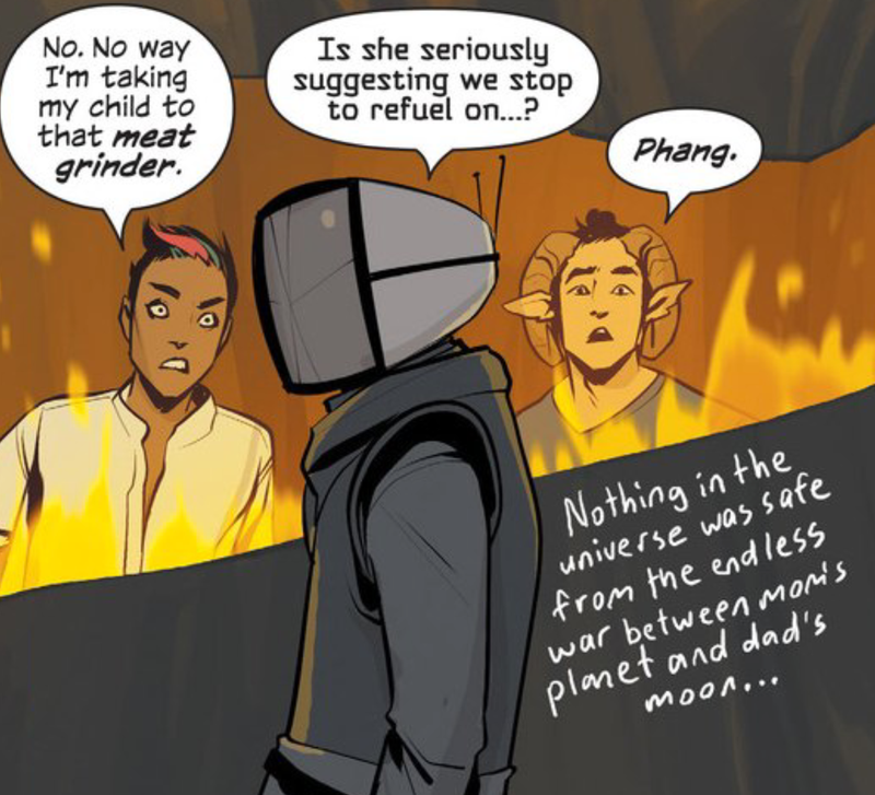 Illustration for article titled Saga Is the Best Comic in the Universe Because It Shows You How Evil Robots Jack Off